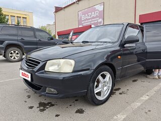 2008 Hyundai Accent ТагАЗ II, чёрный, 370000 рублей, вид 1