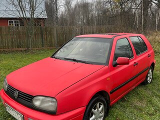 1996 Volkswagen Golf III, красный, 115000 рублей, вид 3