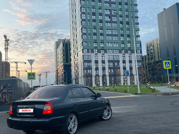2008 Hyundai Accent ТагАЗ II, синий, 520000 рублей - вид 23