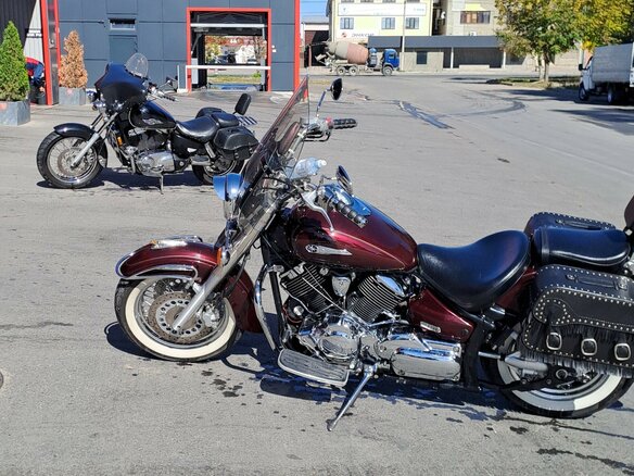 2006 Yamaha XVS650 Drag Star, красный, 530000 рублей - вид 4
