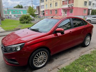 2016 Lada (ВАЗ) Vesta I, красный, 750000 рублей, вид 3