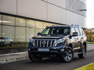 2015 Toyota Land Cruiser Prado 6-speed 150 Series Рестайлинг 1, чёрный, 3687321 рублей, вид 1
