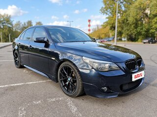 2008 BMW 5 серии 525i V (E60/E61) Рестайлинг, синий, 1580000 рублей, вид 3