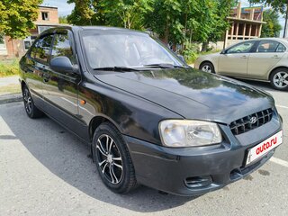 2007 Hyundai Accent ТагАЗ II, чёрный, 550000 рублей, вид 3