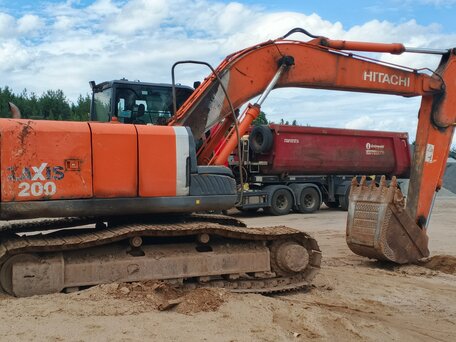 2008 Hitachi ZX200, оранжевый, 1700000 рублей, вид 3