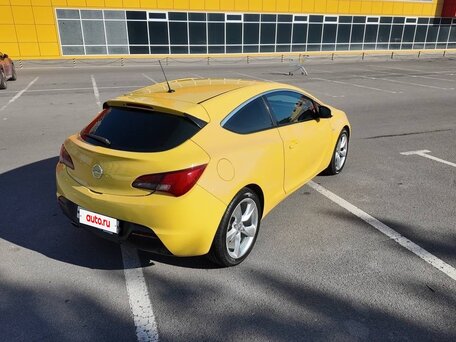 2012 Opel Astra GTC J Рестайлинг, жёлтый, 520000 рублей, вид 5