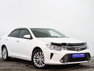2015 Toyota Camry VII (XV50) Рестайлинг, белый, 2059000 рублей, вид 1