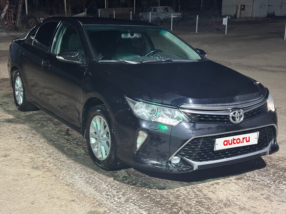 2014 Toyota Camry VII (XV50) Рестайлинг, чёрный, 1300000 рублей - вид 3