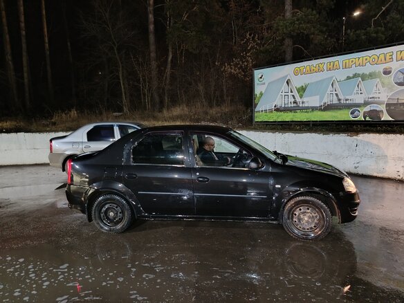 2012 Renault Logan I Рестайлинг, чёрный, 350000 рублей - вид 2