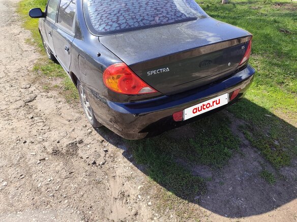 2008 Kia Spectra I Рестайлинг 2, чёрный, 320000 рублей - вид 6