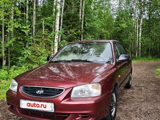 2007 Hyundai Accent ТагАЗ II, красный, 400000 рублей, вид 2