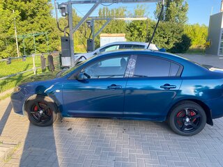 2007 Mazda 3 I (BK) Рестайлинг, синий, 420000 рублей, вид 3