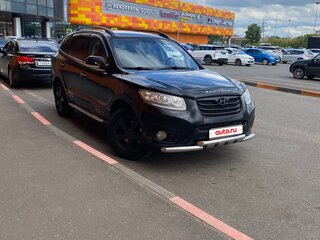 2010 Hyundai Santa Fe II, чёрный, 1200000 рублей, вид 3