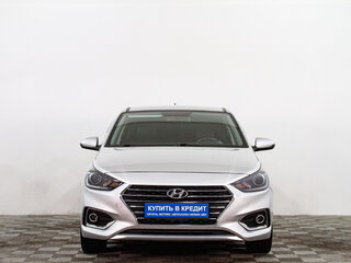 2017 Hyundai Solaris II, серебристый, 1369000 рублей, вид 2