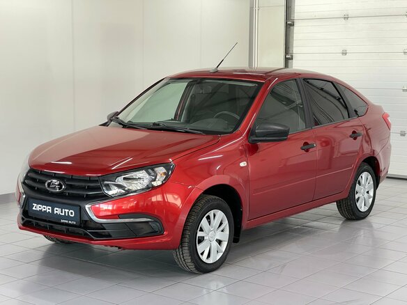 2021 Lada (ВАЗ) Granta I Рестайлинг, красный, 599000 рублей - вид 1