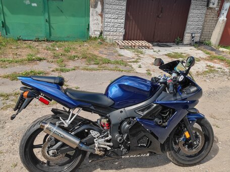 2002 Yamaha YZF-R6, синий, 455000 рублей, вид 5