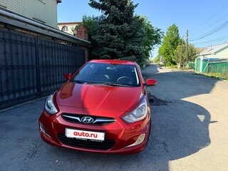 2011 Hyundai Solaris I, красный, 615000 рублей, вид 2