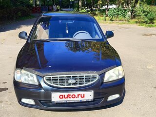 2007 Hyundai Accent ТагАЗ II, чёрный, 470000 рублей, вид 1