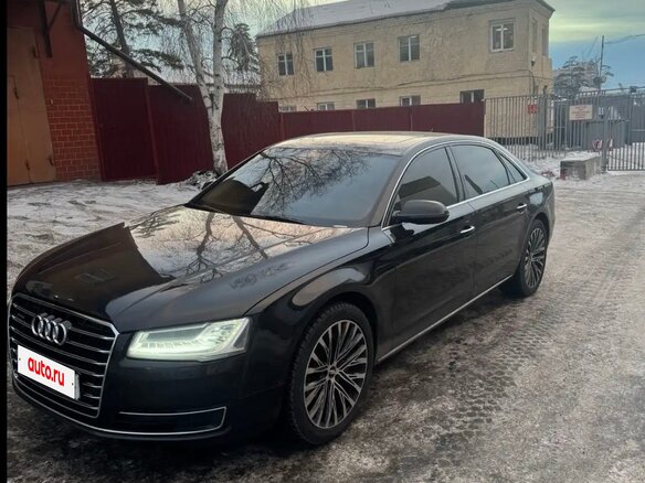 2014 Audi A8 Long III (D4) Рестайлинг, чёрный, 1600000 рублей