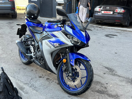 2015 Yamaha YZF-R3, синий, 435000 рублей, вид 2
