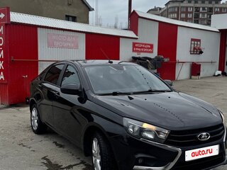 2017 Lada (ВАЗ) Vesta I, чёрный, 800000 рублей, вид 2
