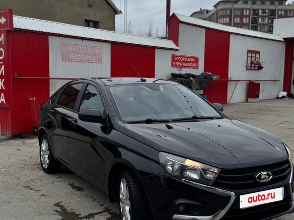 2017 Lada (ВАЗ) Vesta I, чёрный, 800000 рублей - вид 1