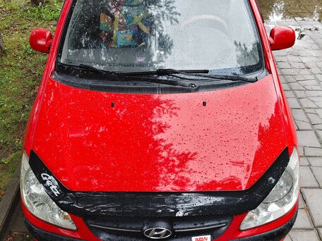 2009 Hyundai Getz I Рестайлинг, красный, 550000 рублей, вид 4