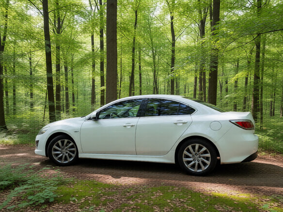 2011 Mazda 6 II (GH) Рестайлинг, белый, 850000 рублей - вид 6