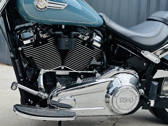 2024 Harley-Davidson Fat Boy, голубой, 3500000 рублей - вид 8