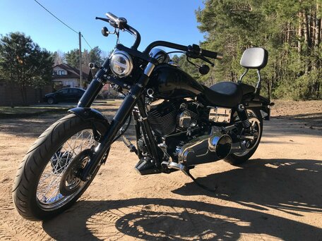 2006 Harley-Davidson Dyna Wide Glide, чёрный, 800000 рублей, вид 2