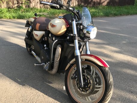 2013 Triumph Thunderbird Storm, бежевый, 1300000 рублей, вид 2