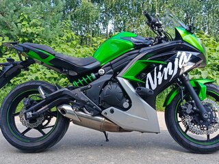 2016 Kawasaki ER-6F (Ninja 650R), зелёный, 480000 рублей, вид 3