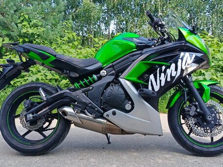 2016 Kawasaki ER-6F (Ninja 650R), зелёный, 480000 рублей, вид 3