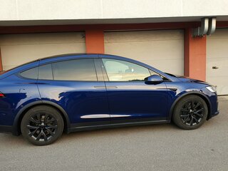 2022 Tesla Model X Long Range I Рестайлинг, синий, 4100000 рублей, вид 1