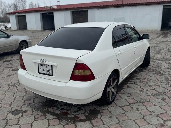 2002 Toyota Corolla IX (E120, E130), белый, 385000 рублей - вид 2