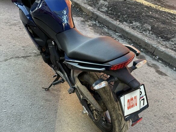 2012 Kawasaki ER-4F (Ninja 400R), синий, 429000 рублей - вид 1