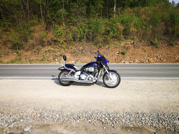 2002 Honda VTX 1800, синий, 870000 рублей - вид 13
