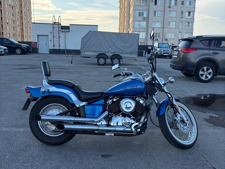 2009 Yamaha XVS650 Drag Star, синий, 459999 рублей, вид 3
