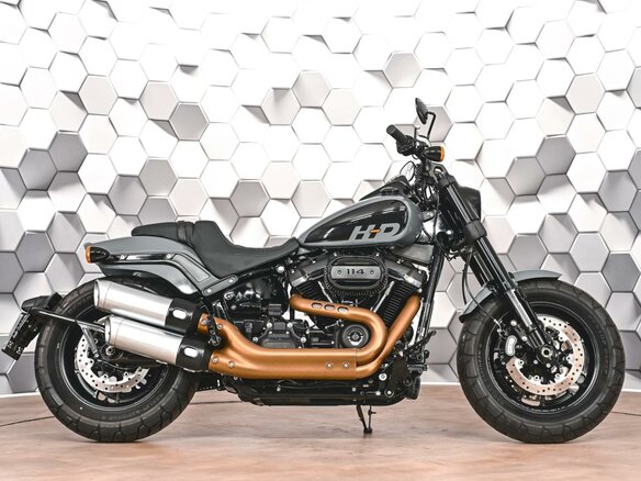 2022 Harley-Davidson Fat Bob, серый, 1899000 рублей - вид 2