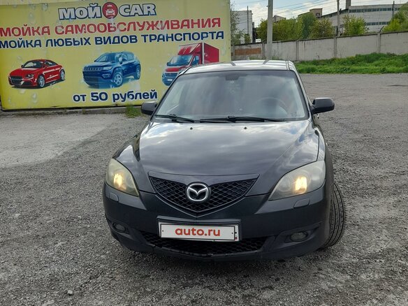 2008 Mazda 3 I (BK) Рестайлинг, чёрный, 600000 рублей