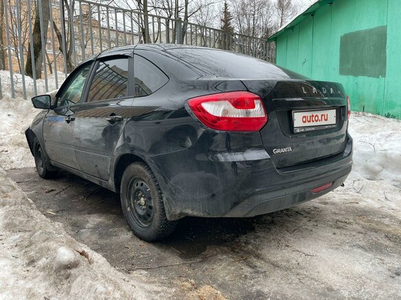 2023 Lada (ВАЗ) Granta I Рестайлинг, чёрный - вид 3