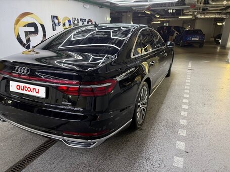 2021 Audi A8 Long 55 TFSI IV (D5), чёрный, 7500000 рублей, вид 4