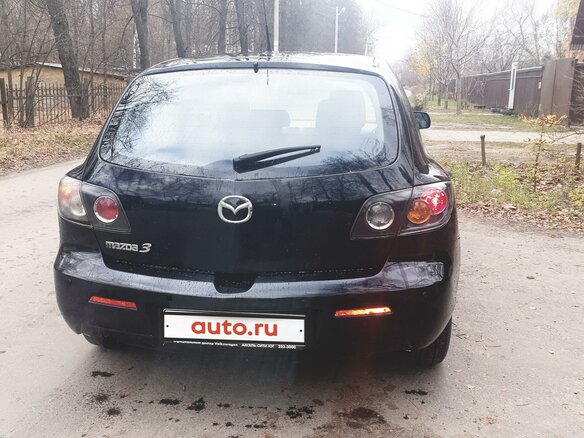 2008 Mazda 3 I (BK) Рестайлинг, чёрный - вид 3