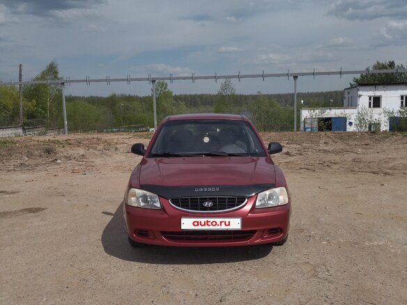 2006 Hyundai Accent ТагАЗ II, красный - вид 2