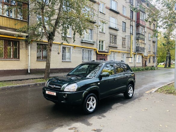 2007 Hyundai Tucson I, зелёный - вид 1