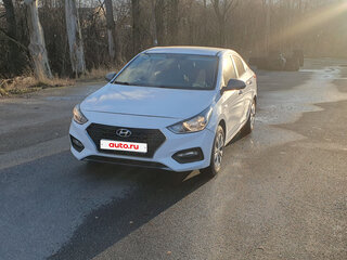 2017 Hyundai Solaris II, белый, 755000 рублей, вид 1