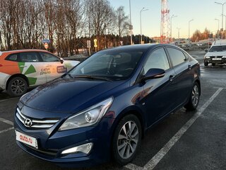 2015 Hyundai Solaris I Рестайлинг, синий, 1050000 рублей, вид 1