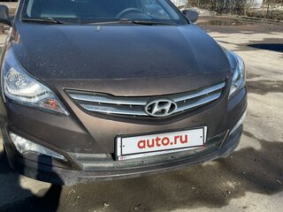 2015 Hyundai Solaris I Рестайлинг, коричневый, 985000 рублей, вид 2