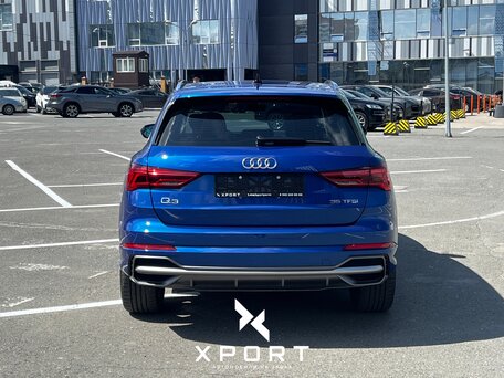 2021 Audi Q3 35 TFSI II (F3), синий, 2750000 рублей, вид 3