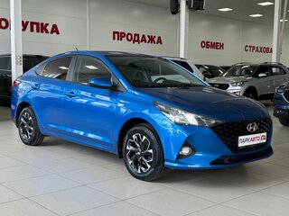 2020 Hyundai Solaris II Рестайлинг, синий, 1565000 рублей, вид 3
